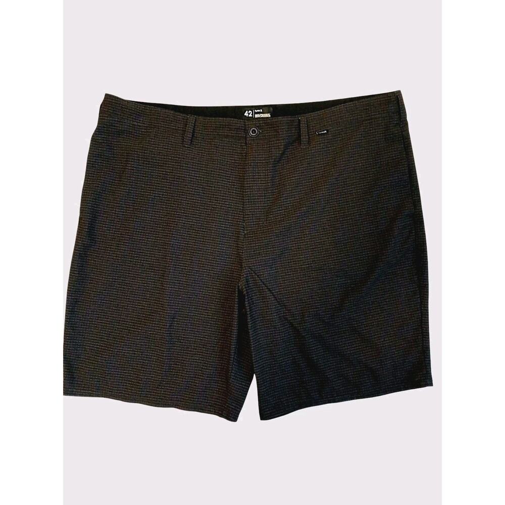 Hurley Phantom Golf Shorts Men's Size 42 Black Quick Dry Modern Fit Bennett Walk